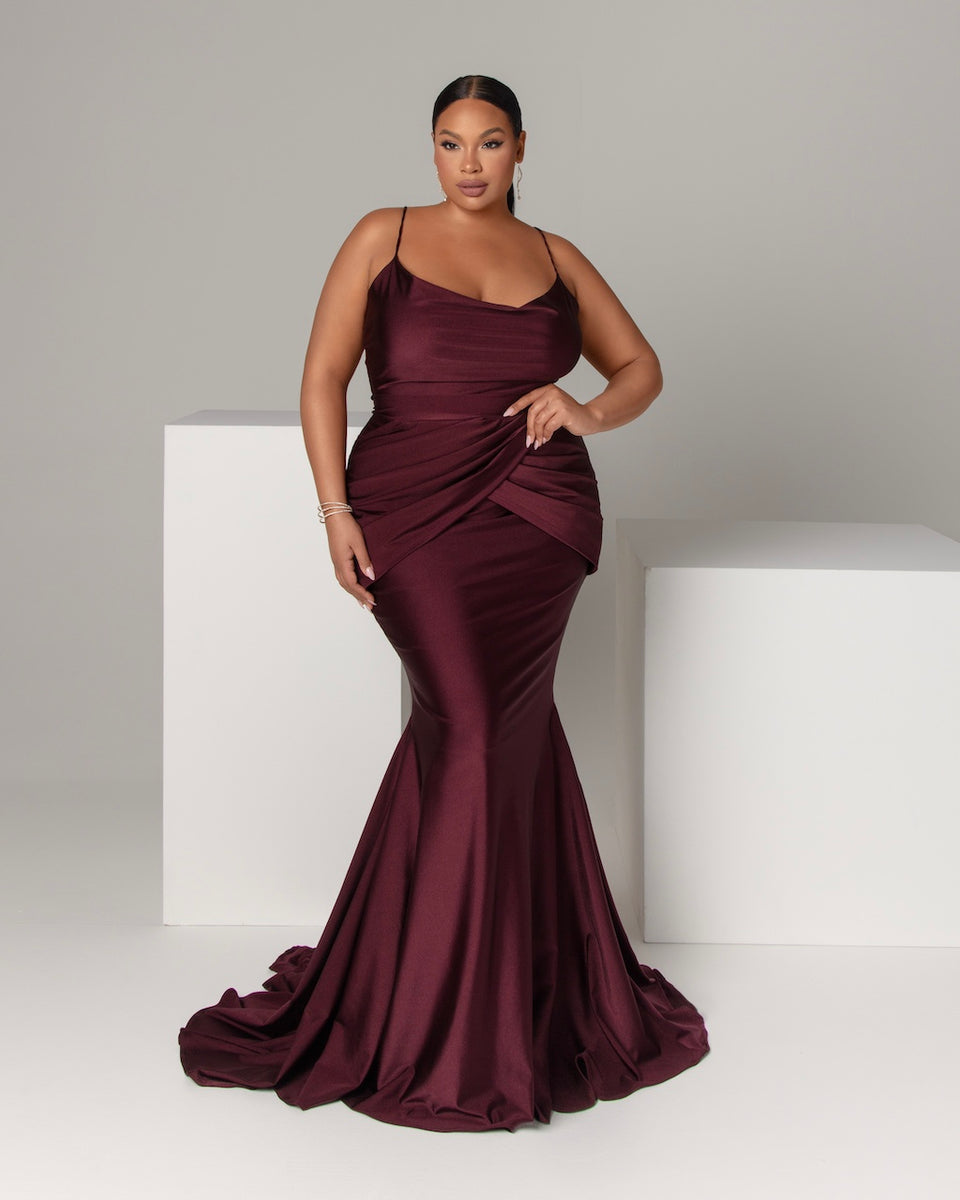 michael costello burgundy dress Michael Costello x Revolve Honor Dark Plum Burgundy Ruched Mini Dress Bodycon