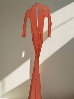 Orange Plunging Gown