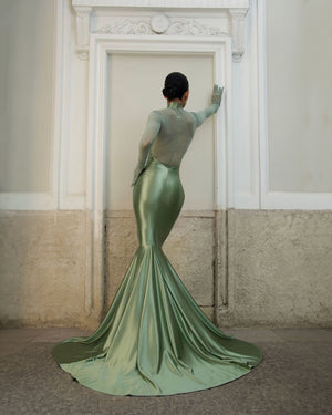 michael costello green dress Gorgeous Michael Costello gown in emerald green