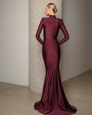michael costello burgundy dress x REVOLVE Alai Gown